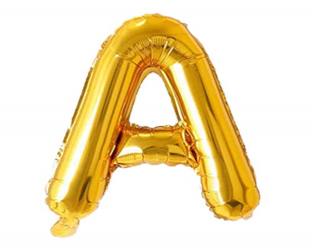 16 Inch Golden Alphabet Balloon Foil (A)