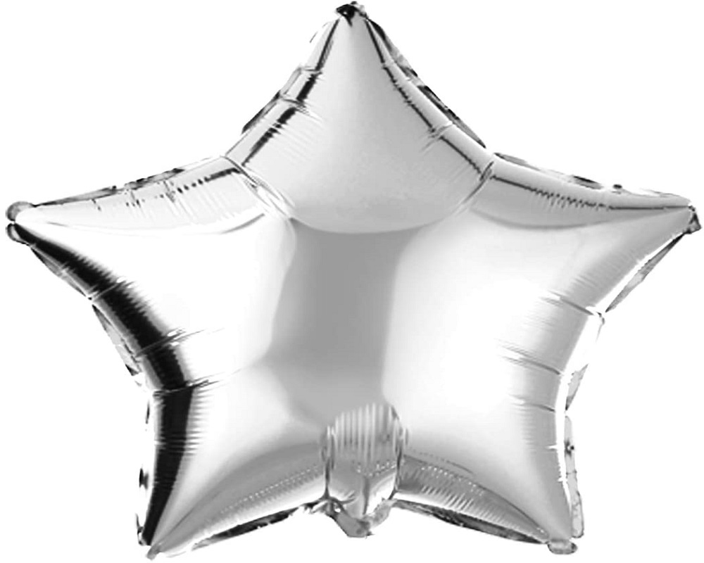 16' Silver Star Foil Balloon