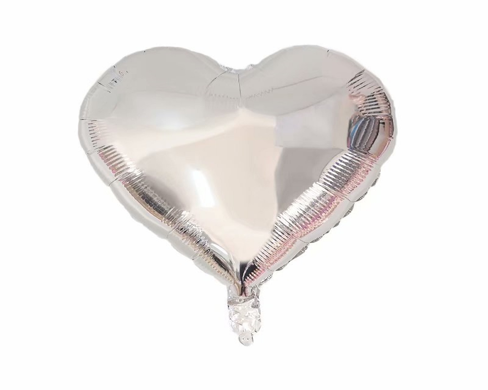 16' Silver  Heart Shape Foil Balloon
